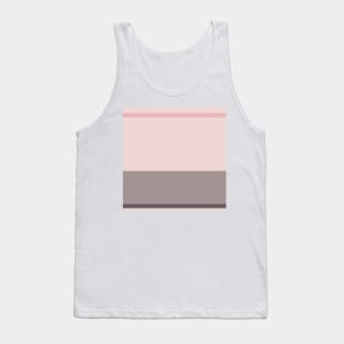 A prime federation of Dirty Purple, Grey, Pale Pink and Soft Pink stripes. Tank Top